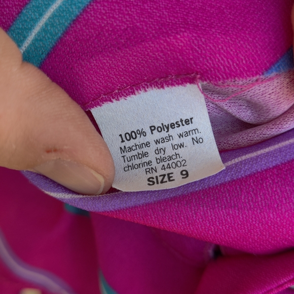 XS/S 70s 80s Striped Peplum Dress - Picture 8 of 8